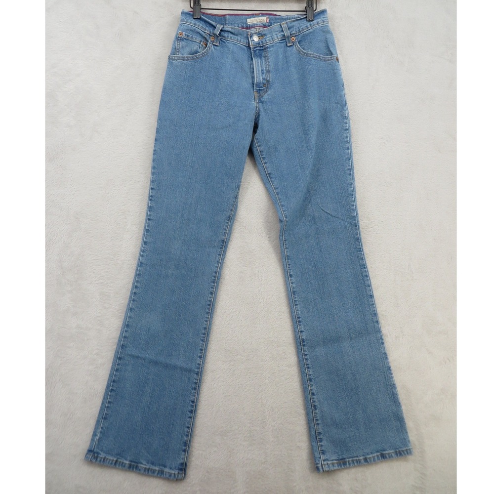 Levi's 550 Womens 8L Relaxed Boot Cut Jeans 2007 Y2K Light Wash Stretch 29x32